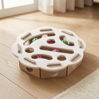 Feline Maze Box Mental Stimulation Felt Feline Toy Box Portable