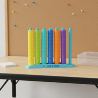 48 Pieces Rainbow Bead Stacking Game Fine Movement Skills for Preschool