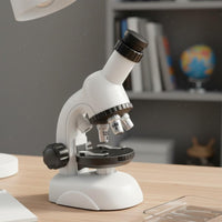 1200X Zooming Device Kit with Sample Slides Children's Science Zooming Device Set DIY Sample Making for Students, Home Study