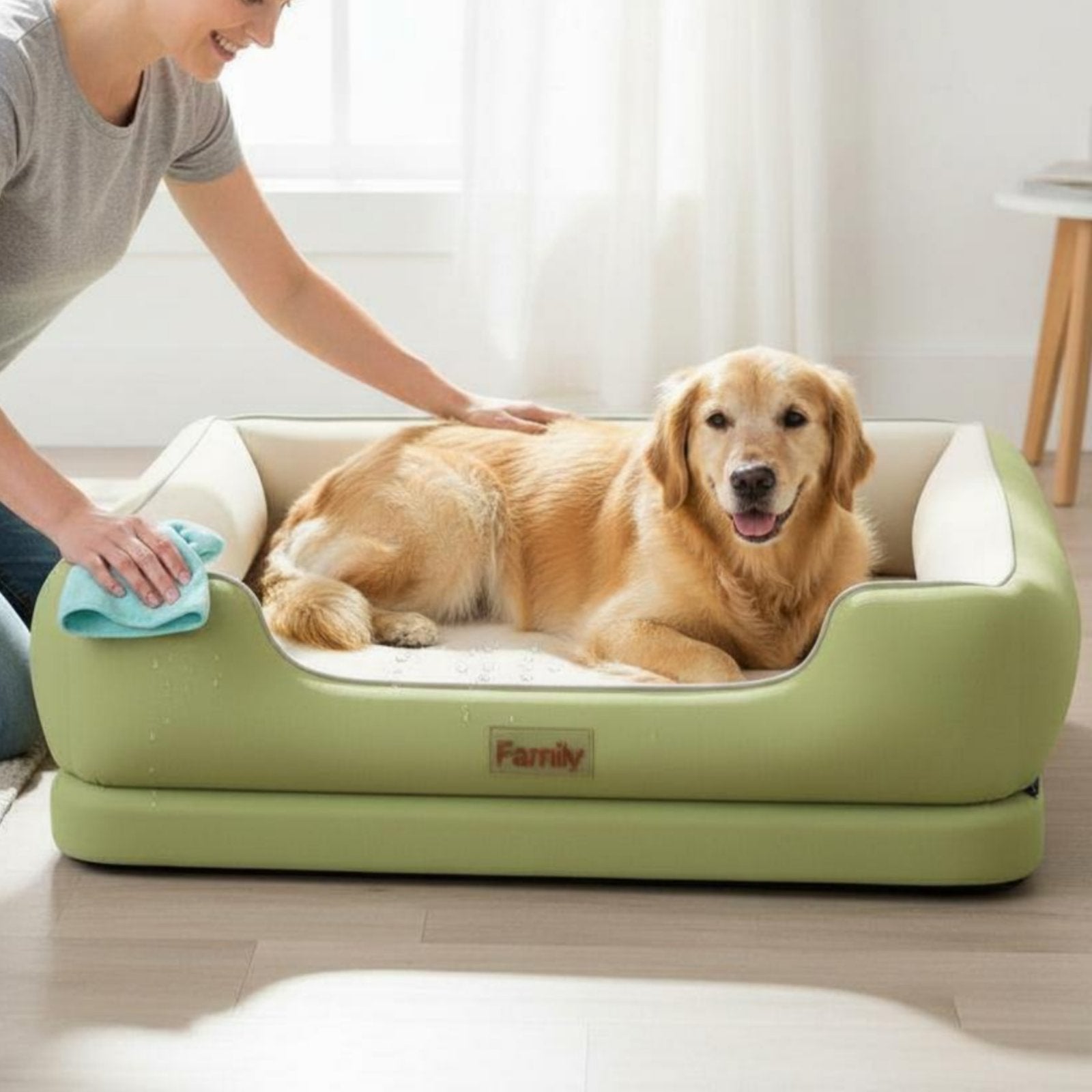 Supportive Dog Bed Waterproof Washable Dog Mattress Tear Resistant for Dogs