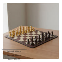 Chess Set Portable Rubber Mat Chess Set Lightweight for Beginners, Students