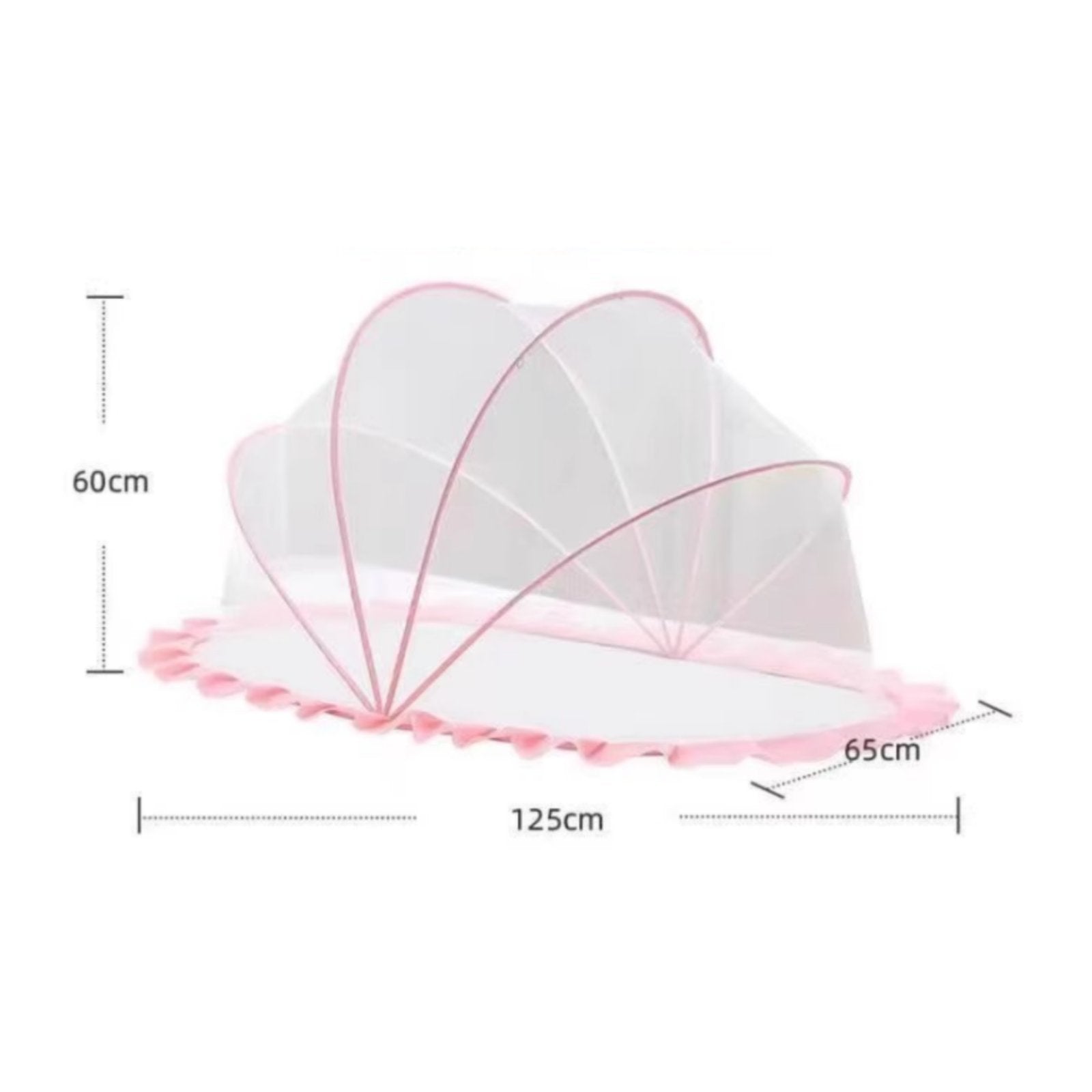 Foldable Baby Net Dense Mesh Full Cover Crib Net Portable for Babies
