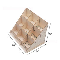 Step Shelf Organizer Versatile Use Wooden Display Rack Saving Desktop Book Stand Students, Crafters, Bookshelf, Craft Fair