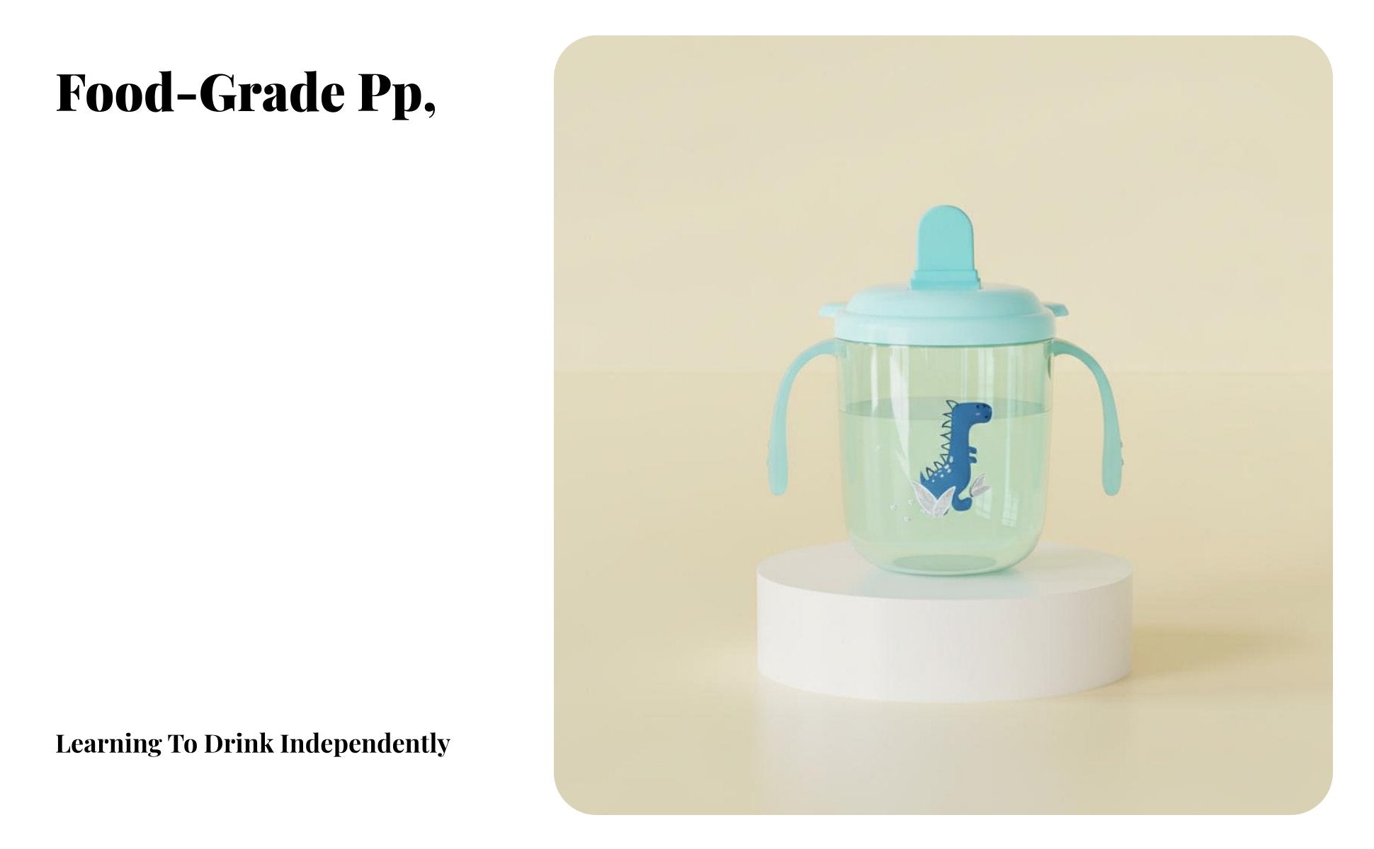 Comfortable Grip Baby Duckbill Cup Safe Infant Water Cup with Scale Easy to Clean for Infants, Toddlers, Mealtime, Nursery, Daycare
