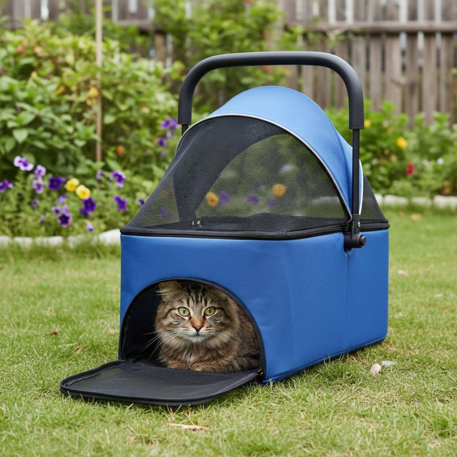 Foldable Pet Travel Carrier Breathable Mesh Airline Pet Carrier Easy to Clean