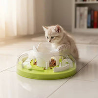 Feline Food Maze Mental Stimulation Slow Feeder Feline Bowl Adjustable