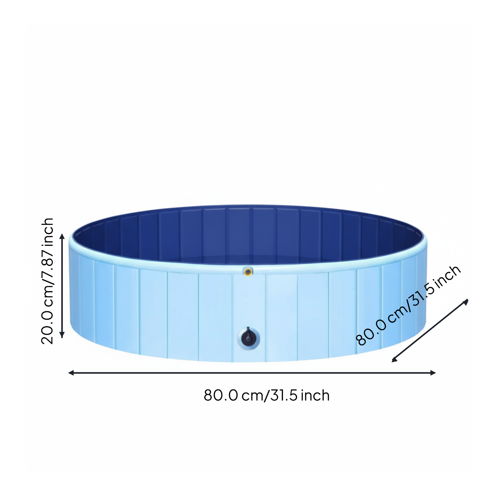 Leakproof foldable PVC pet pool