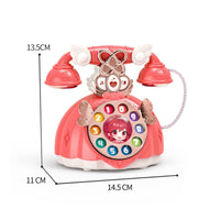 Princess Toy Phone Educational Musical Toy Telephone Retro Design for Children