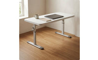Manual Height-Adjustable Desk Wide Base Feet Hand Crank Desk