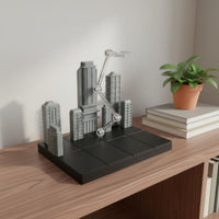 Cityscape Display Stage Dynamic Posing Robot Model Battle Diorama Easy Assembly Articulated Figure Support Stand for Hobbyists, Toy Photography
