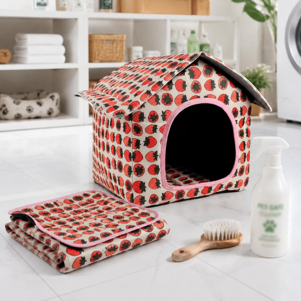Folding Feline House Portable Washable Feline House Warm for Travel