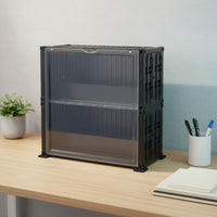 Dustproof Display Case Transparent Front-Opening Storage Box Stepped Risers