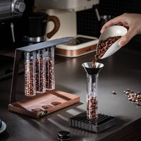 Coffee Bean Test Tube Rack Dust-Proof for Cafe, Baristas