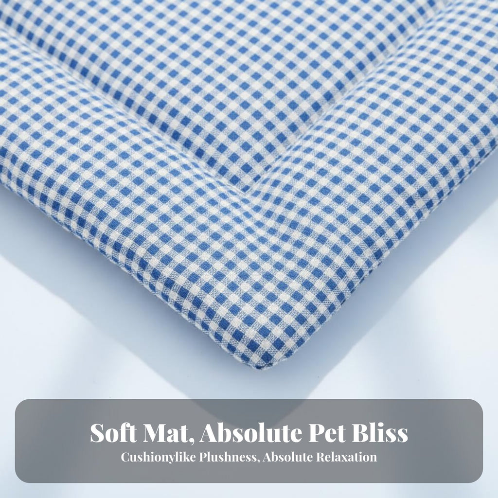 Checkered Pet Mat Machine launderable Crate Liner throughout the year Use for Floor, Travel