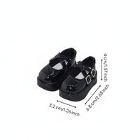 1/4 Scale BJD Doll Shoe PU Resin BJD Elevated Shoes Strap Design Miniature Dress Shoe