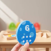 Dinosaur Egg Puzzle Child-Centered Number Color Matching Toy Cognitive Development Egg Matching Puzzle for Preschoolers, Young Children, Preschool