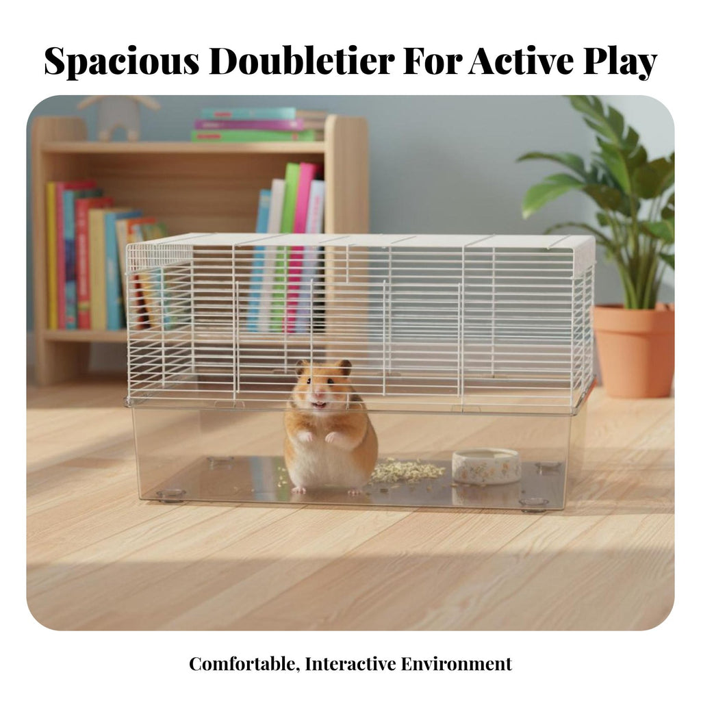 Transparent Hamster Villa secureresistant Small Pet enclosure Easy to Clean for Children