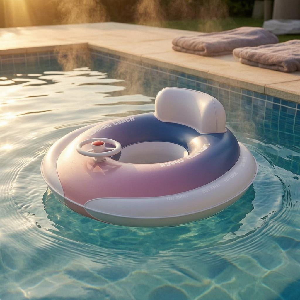 Baby Swimming Seat Flotation Device Easy to Inflate and Deflate Inflatable Baby