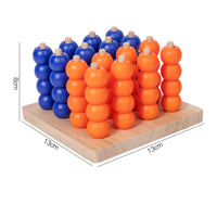 3D Connect Four Game Hand-Eye Coordination Bead Stacking Strategy Game