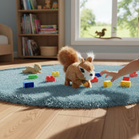 Electric Squirrel Toy Walks Walking Squirrel Stuffed Animal Wags Tail for Gift