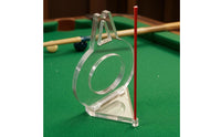 Billiards Aiming Aid Triangular Base Pool Aiming Aid Red Guide Rod Point Alignment Guide