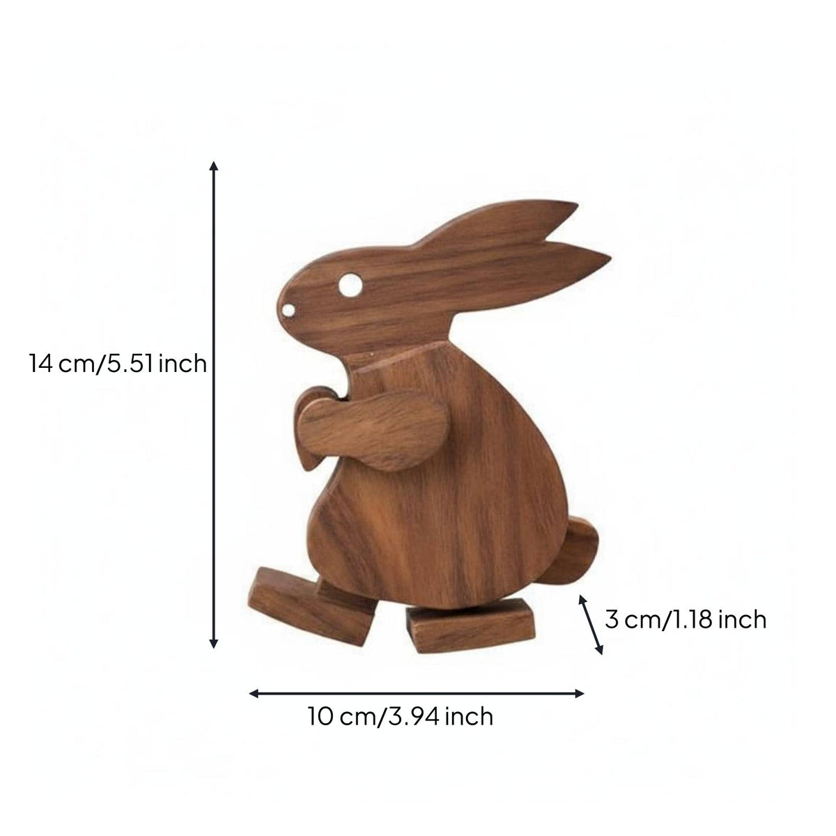 Wooden Walking Creature Cute Design Tabletop Ornament for Nursery