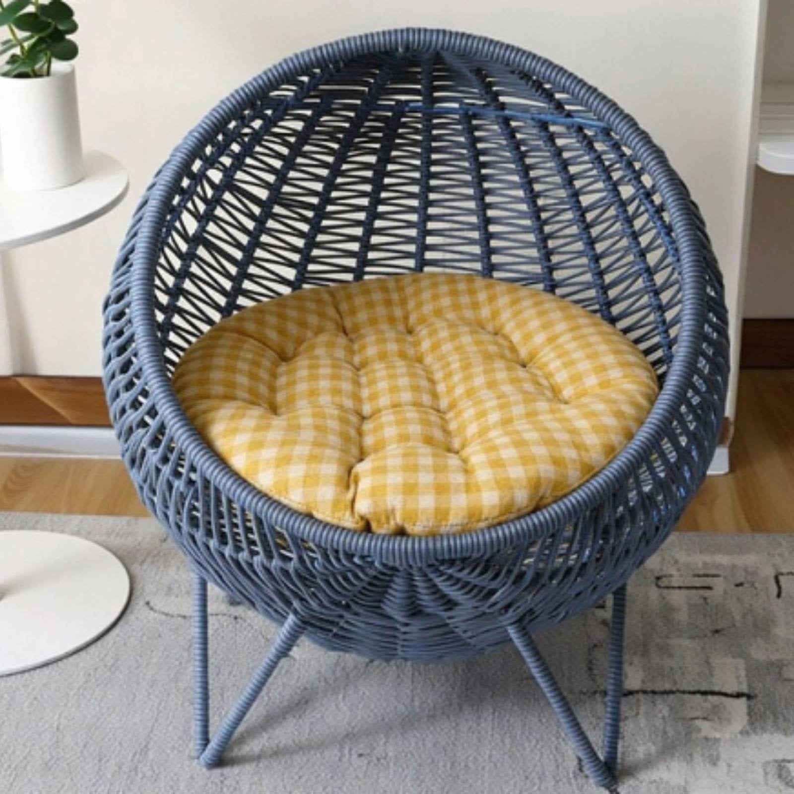 Feline Lounge Bed Woven Feline Lounge Indoor Outdoor Use for Cats