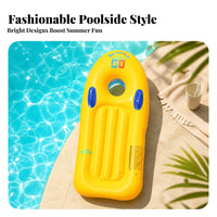 Inflatable Surfboard Double Air Chamber Wave-Riding Buoyant Board Transparent