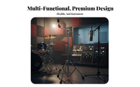 360 Degree Tilter Convertible Cymbal Stand Non-Slip Rubber Feet Swing-out Cymbal Stand Collapsible Design for Stage Performance