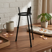 Hand Drum Stand Foldable Adjustable Drum Stand Rubber Feet Instrument Support