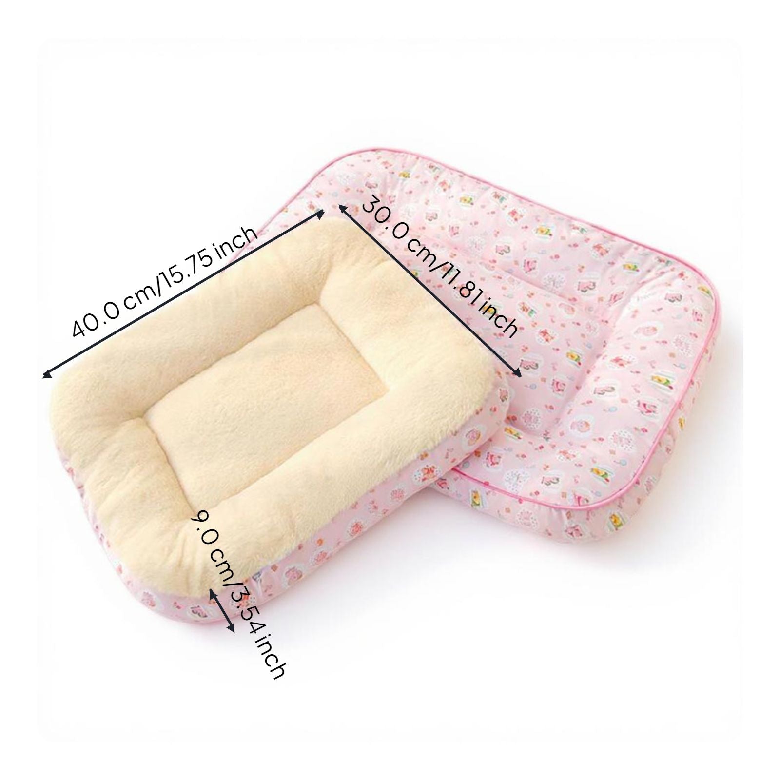 Dog Bed Washable cover Soft pad for crates