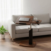 Rolling Bedside Laptop Rotating desk° Rotating Top Adjustable C-Table Gas Lift