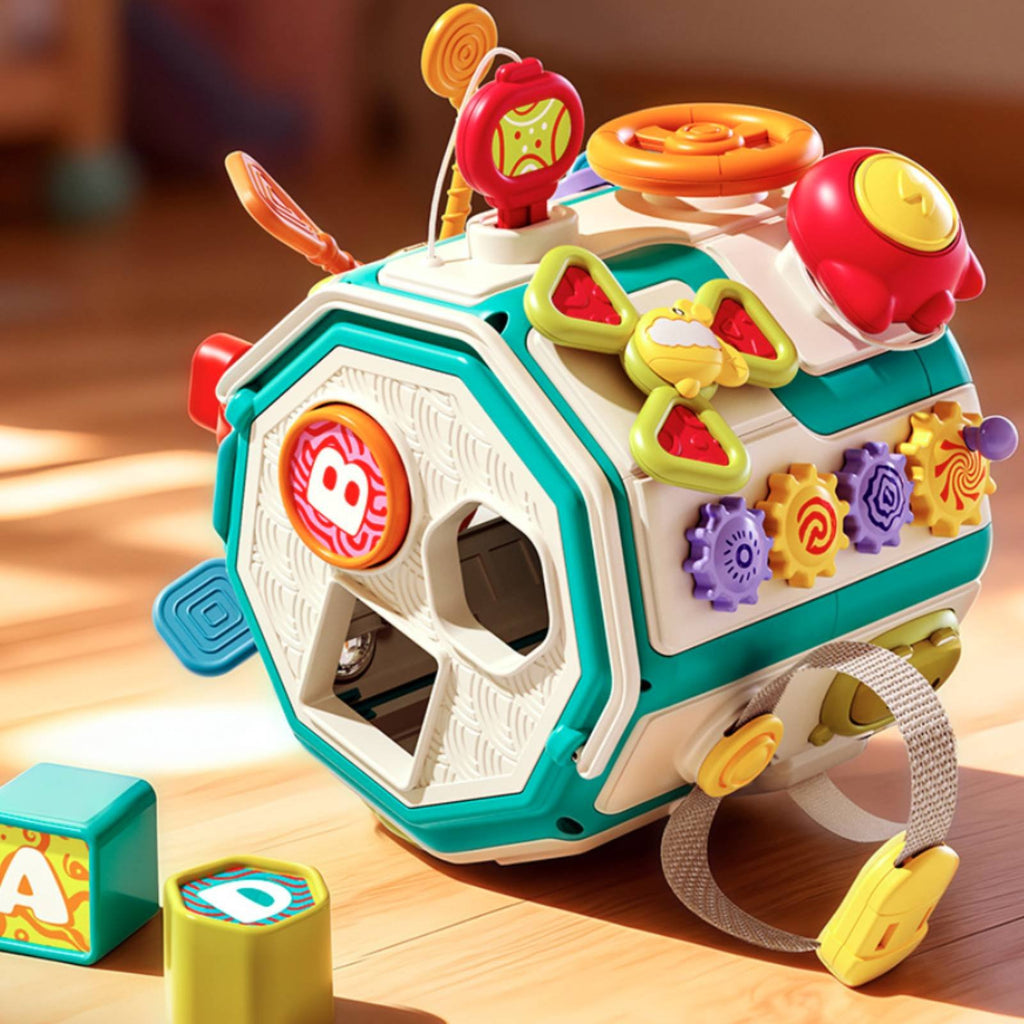 Multi-Sided Baby Learning Toy Rounded Edges Musical Light Toy Educational