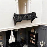 Dollhouse Balcony Shelf Turned Spindles 1:12 Scale Shelf Curved Brackets