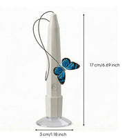 Interactive Butterfly Feline Toy Automatic Suction Cup Feline Wand