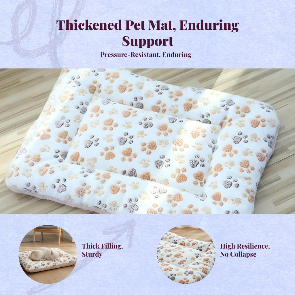 Machine washable plush pet bed