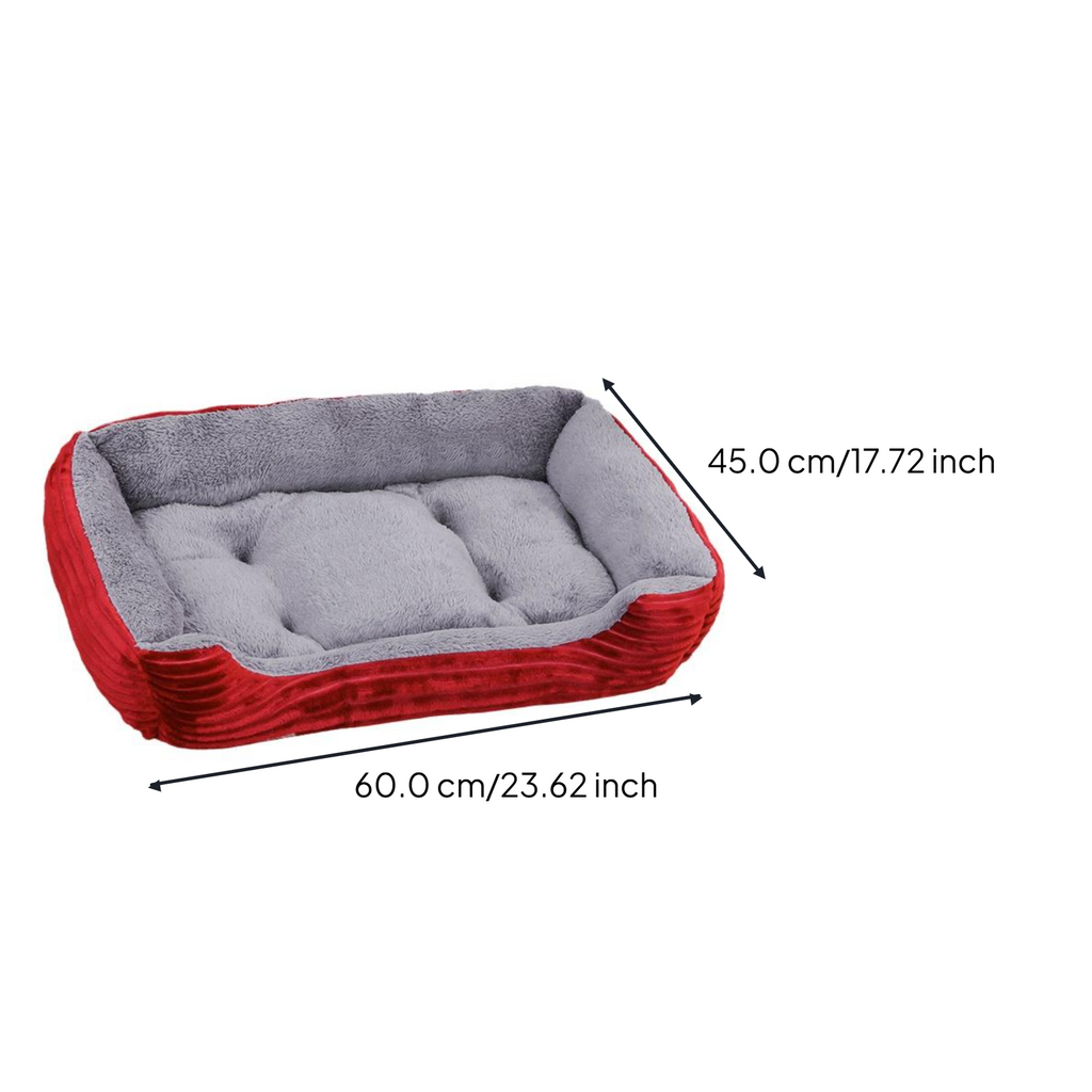 Calming Pet Bed, Soft, Easy-Clean, All-Season