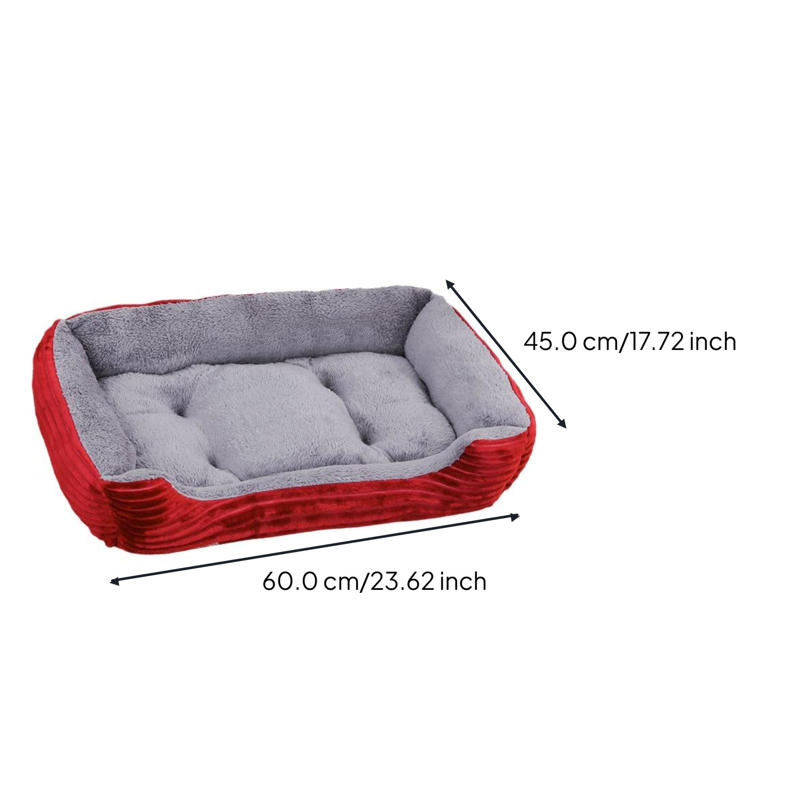 Calming Pet Bed, Soft, Easy-Clean, All-Season