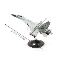 Fighter Model Kit with Display Stand Collectible Carrier-Based Fighter Model