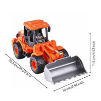 Bulldozer Toy Car Large Size Toy Front Loader Realistic Design for Boys, Kids