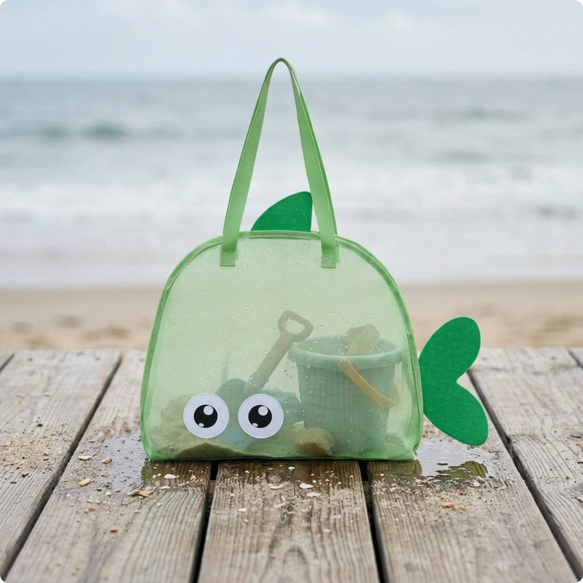 Marine Creature Beach Tote Shoulder Handles Beach Storage Tote Lightweight