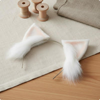 Furry Ear Headband Realistic Faux Hair Feline Ears Soft Doll Accessory for Dress Up