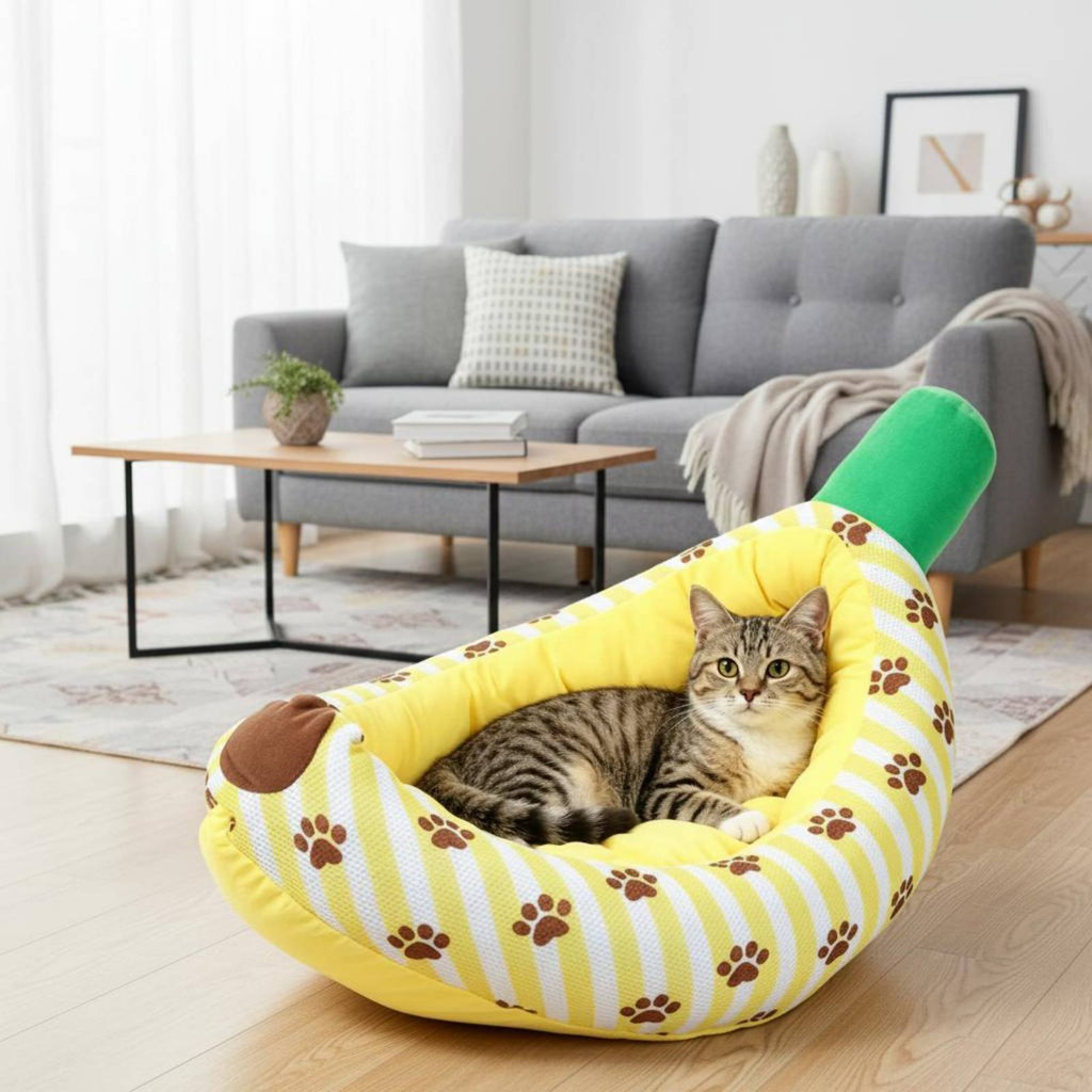 Banana Boat Bed Cooling Material Banana Dog Bed Breathable
