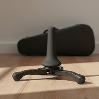 Foldable Trumpet Stand Sturdy Metal Legs Portable Clarinet Holder Rubber Caps
