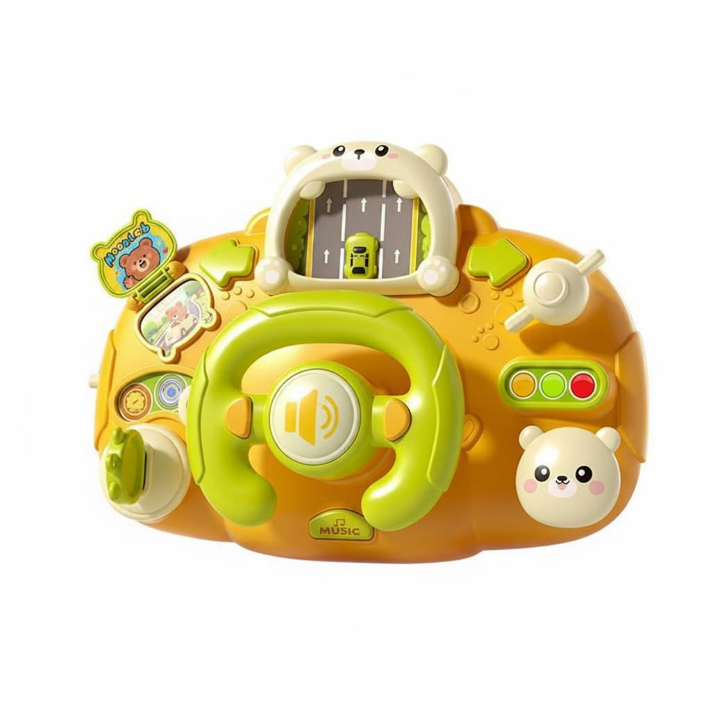 Stroller Steering Wheel Toy Lights and Sounds Baby Driving Simulator for Babies