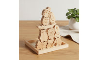 Wood Creature Equilibrium Educational Play Animal Stacking Blocks Wooden Stacking Blocks for Young Children