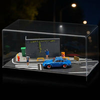 1/64 Car Model Toy Showcase Box Transparent Dustproof Car Model Cover for Collectors, Desk