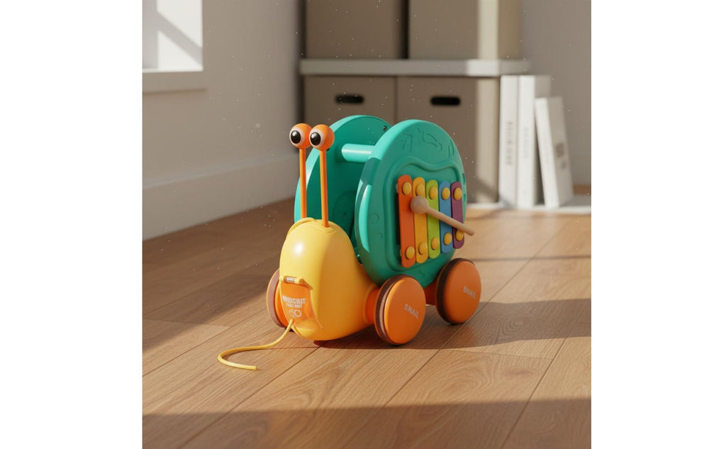 Pull Along Coordination Pull Toy Music Play for Young Children, Infants