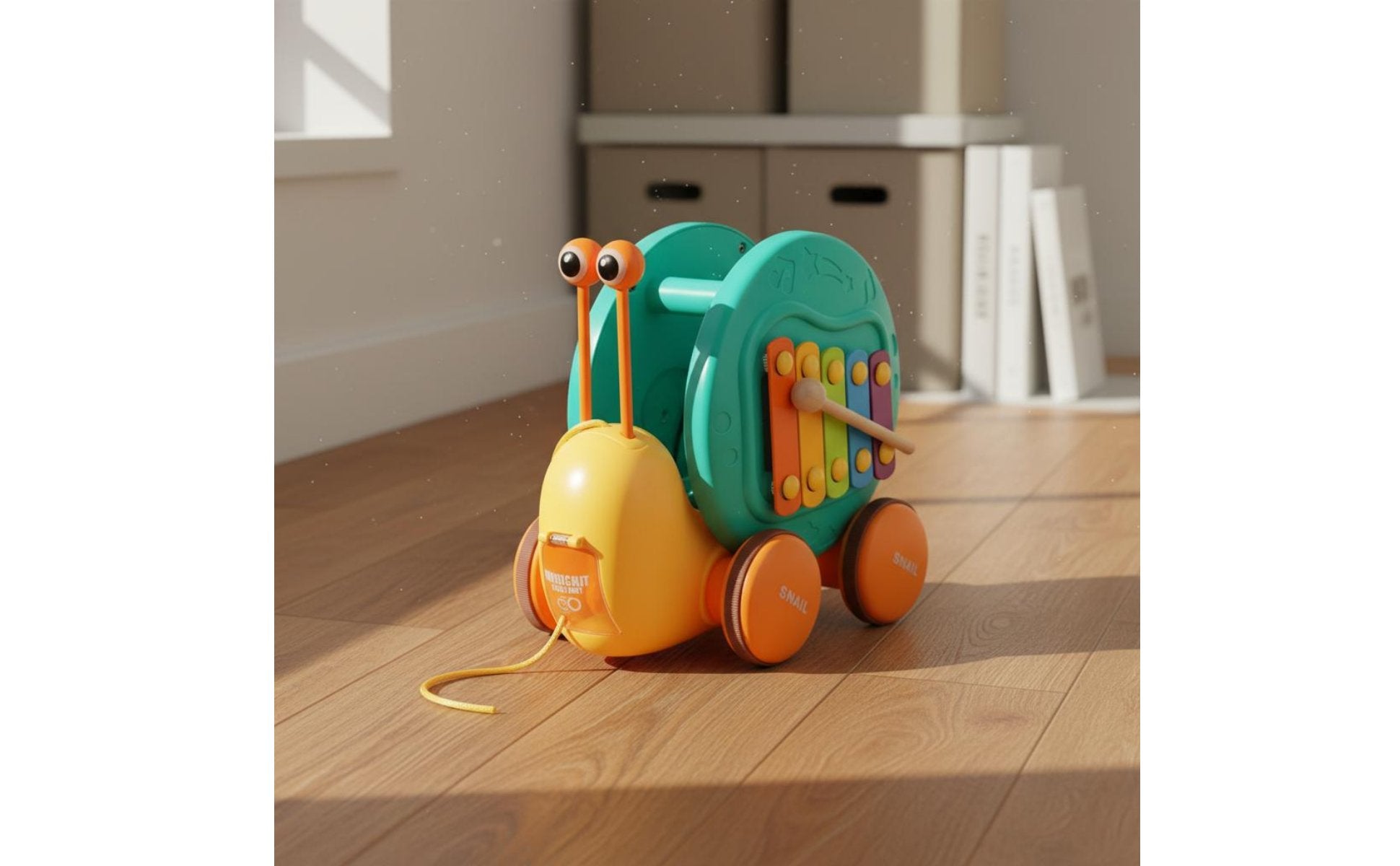 Pull Along Coordination Pull Toy Music Play for Young Children, Infants