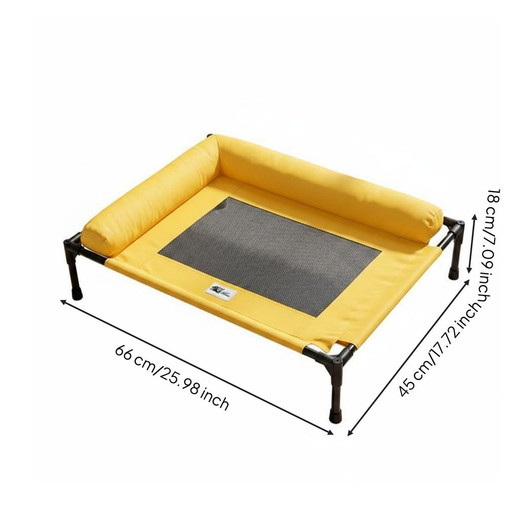 Elevated Dog Bed Raised-Floor Design Mesh Dog Bed Removable Cover for Indoor
